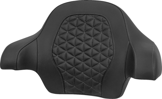 SADDLEMEN Tour-Pak® Passenger Pad - Tri-Gripper - Gray Stitch - FLH/FLT '14-'25 814-07-21102