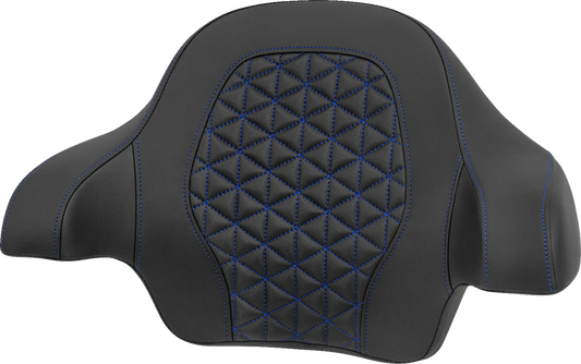 SADDLEMEN Tour-Pak® Passenger Pad - Tri-Gripper - Blue Stitch - FLH/FLT '14-'25 814-07-21101
