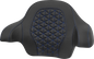 SADDLEMEN Tour-Pak® Passenger Pad - Tri-Gripper - Blue Stitch - FLH/FLT '14-'25 814-07-21101