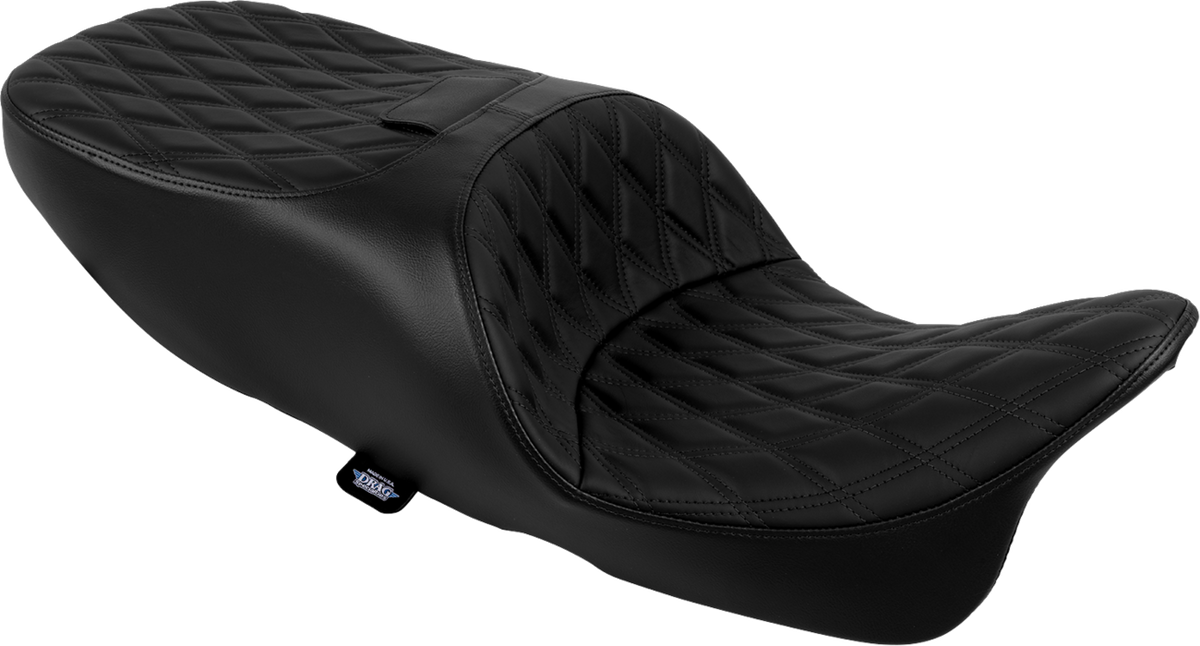 DRAG SPECIALTIES SEATS Freedom Seat - Solar Leather - Double Diamond Black Stitch - FLRT/FLTRT '15-'25 4724E