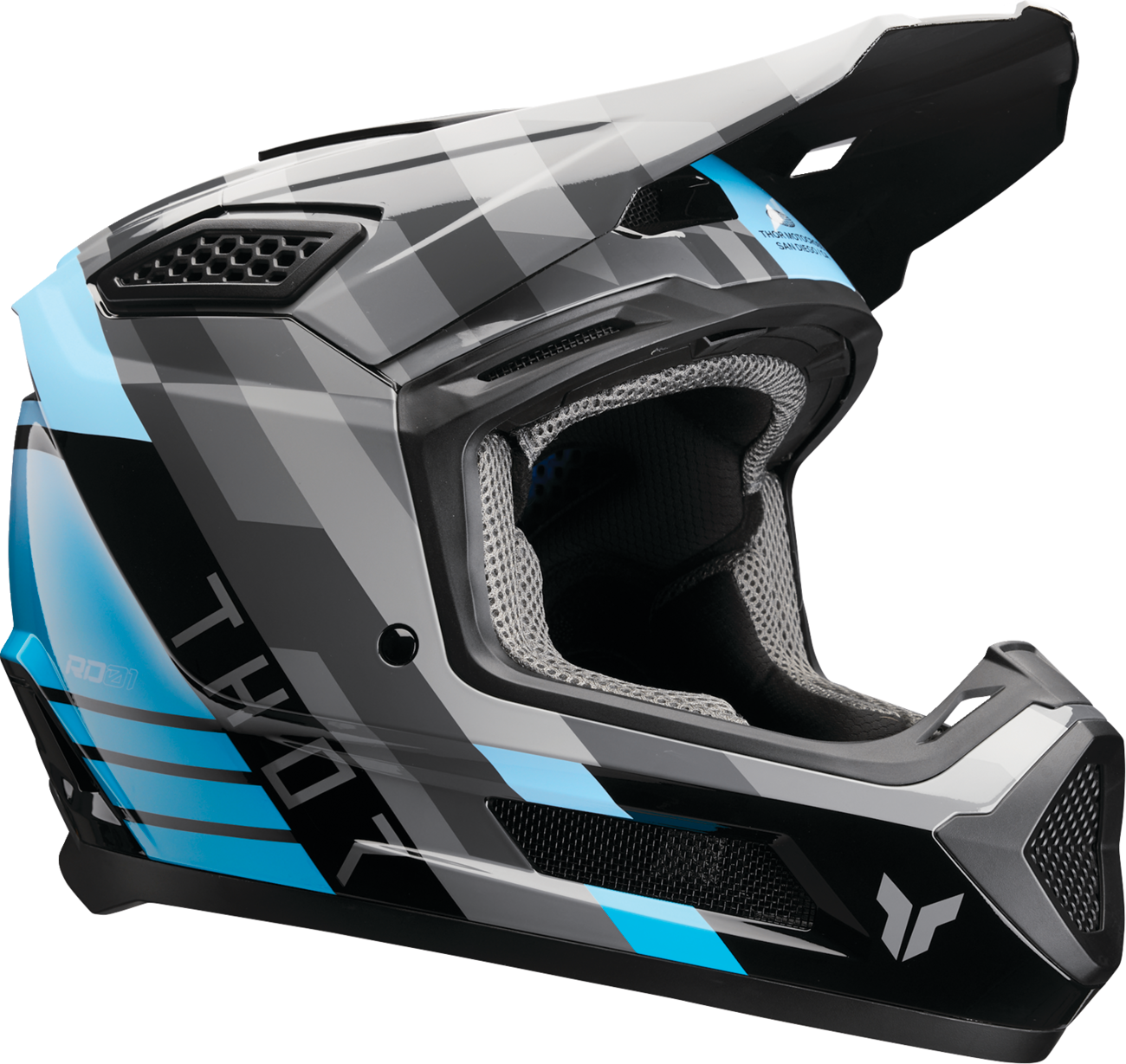 THOR Fleet Helmet - Camber - Black/Teal - XL 0110-9421