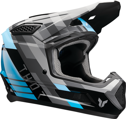 THOR Fleet Helmet - Camber - Black/Teal - XL 0110-9421