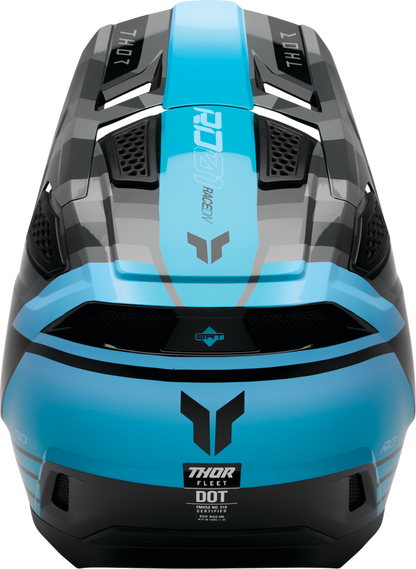 THOR Fleet Helmet - Camber - Black/Teal - XL 0110-9421