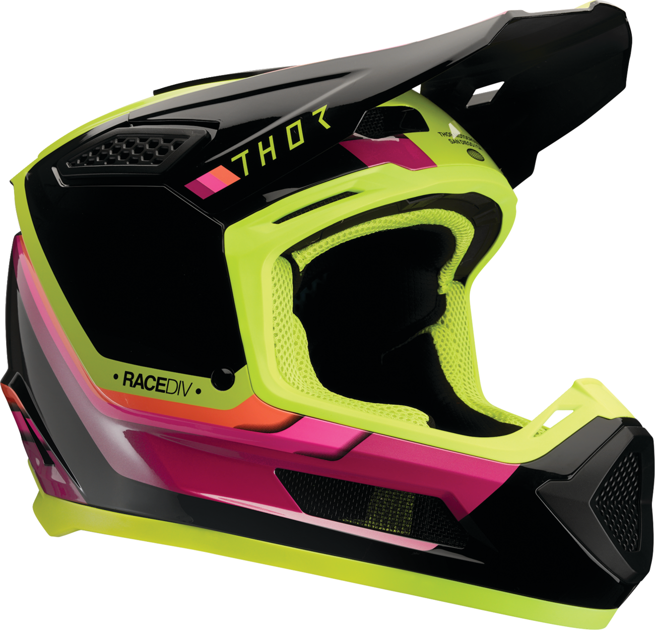 THOR Fleet Helmet - Defy - Black/Acid - XS 0110-9423