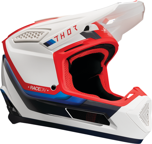 THOR Fleet Helmet - Defy - White/Red/Blue - Small 0110-9442