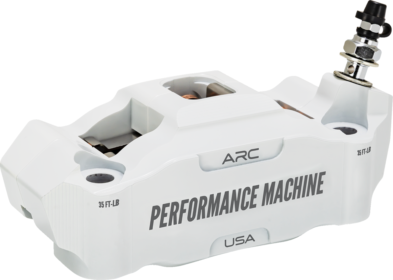 PERFORMANCE MACHINE (PM) Radial Mount Caliper - Front Right - White 0052-2426-WC