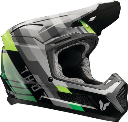 THOR Youth Fleet Helmet - Camber - Black/Green - Medium 0111-1769