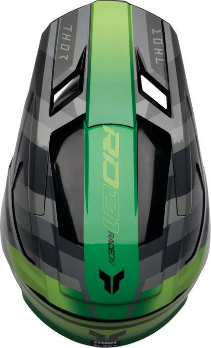 THOR Youth Fleet Helmet - Camber - Black/Green - Medium 0111-1769