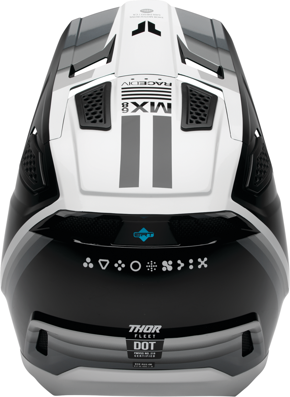 THOR Fleet Helmet - Defy - Black/White - XS 0110-9429