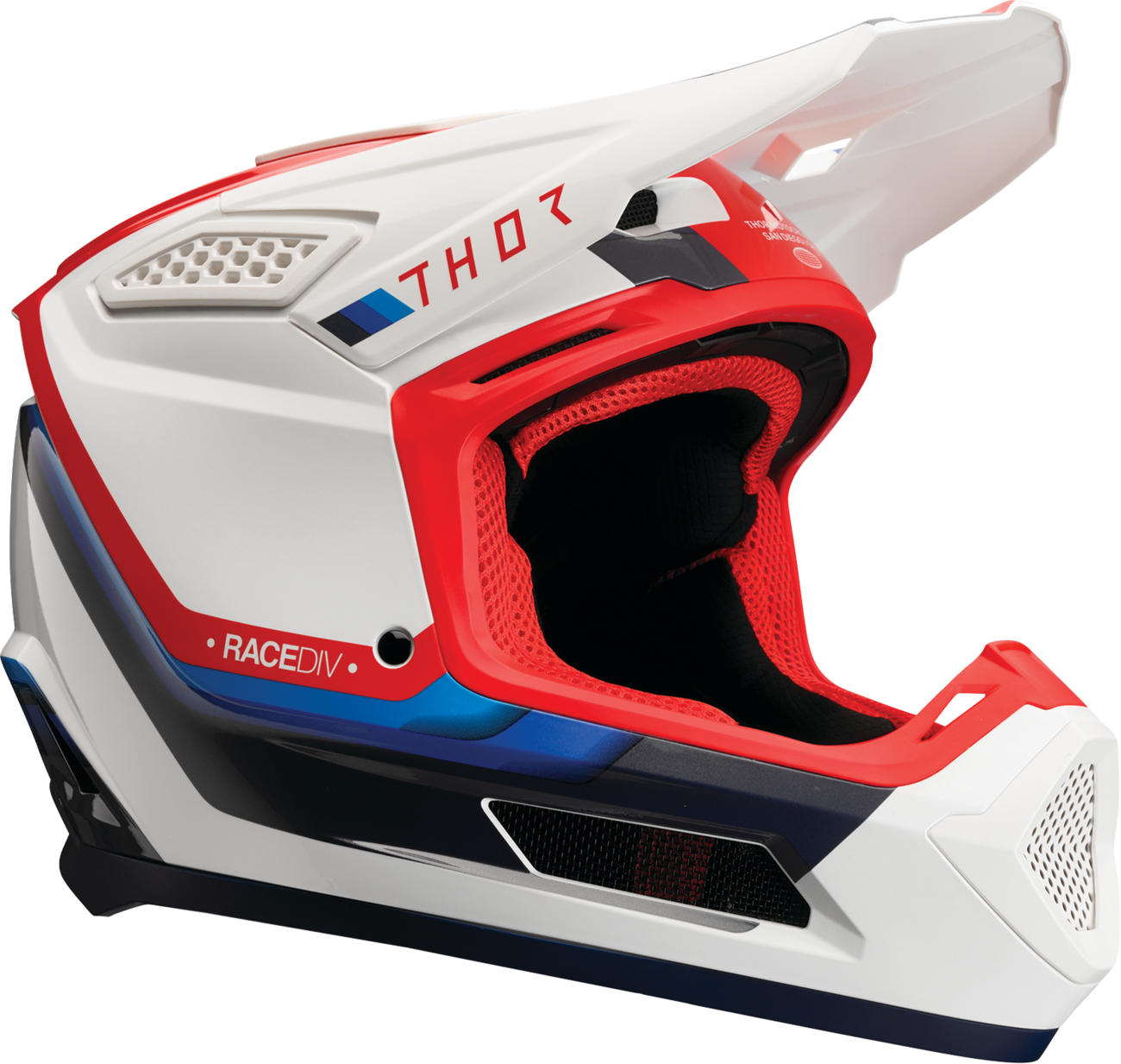 THOR Fleet Helmet - Defy - White/Red/Blue - XS 0110-9441