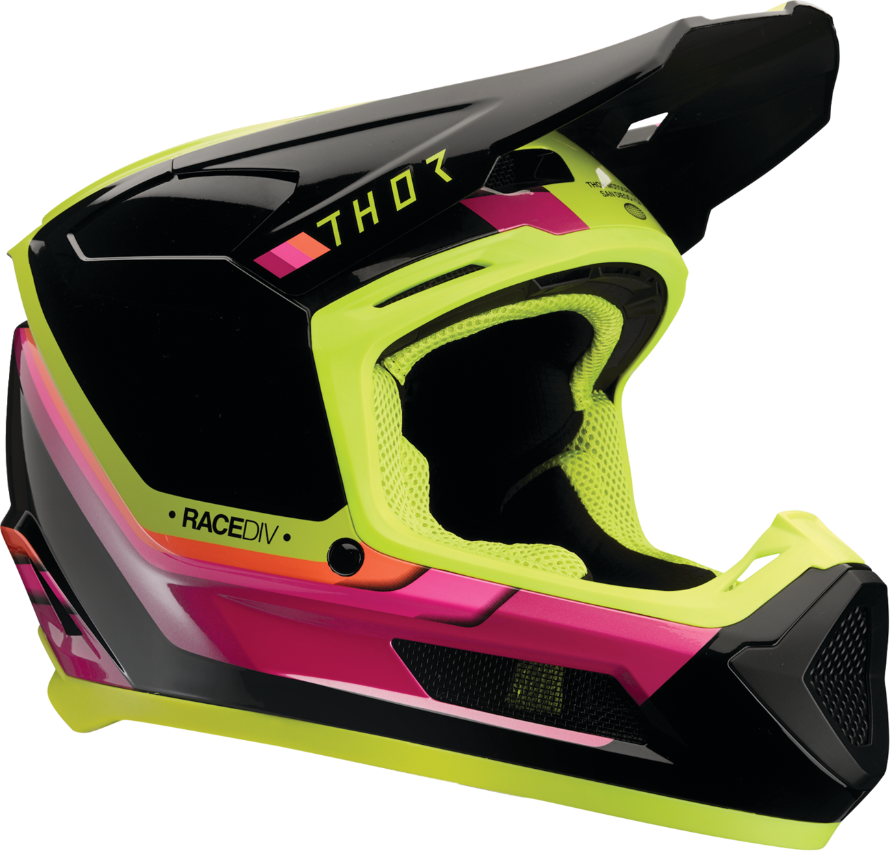 THOR Youth Fleet Helmet - Defy - Black/Acid - Medium 0111-1760