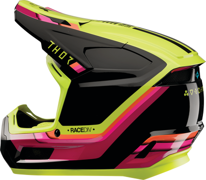 THOR Youth Fleet Helmet - Defy - Black/Acid - Medium 0111-1760