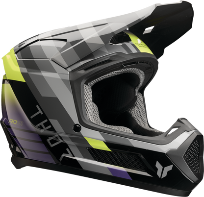 THOR Youth Fleet Helmet - Camber - Black/Purple - Small 0111-1771