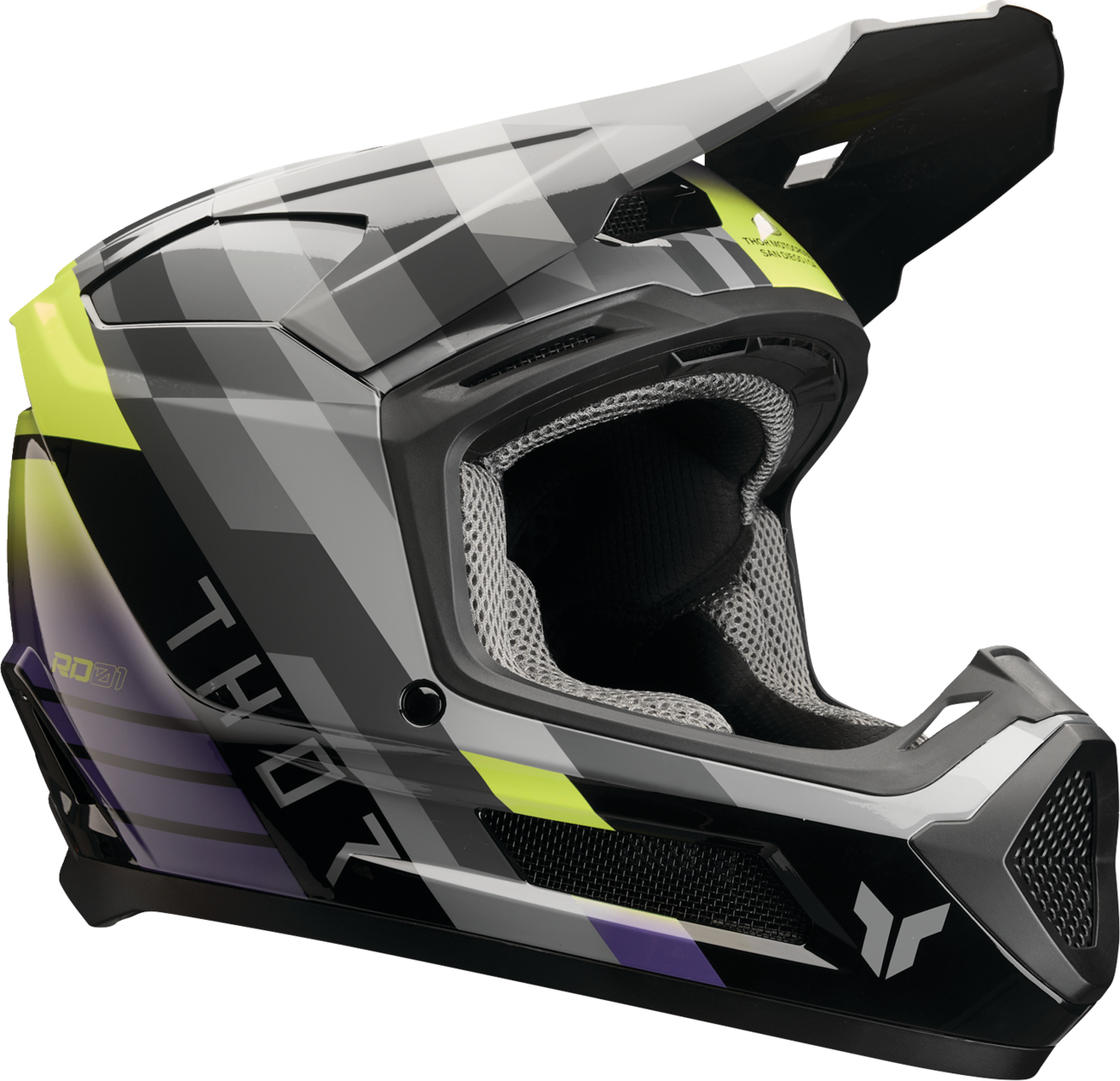 THOR Youth Fleet Helmet - Camber - Black/Purple - Medium 0111-1772