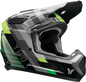 THOR Fleet Helmet - Camber - Black/Green - Large 0110-9402