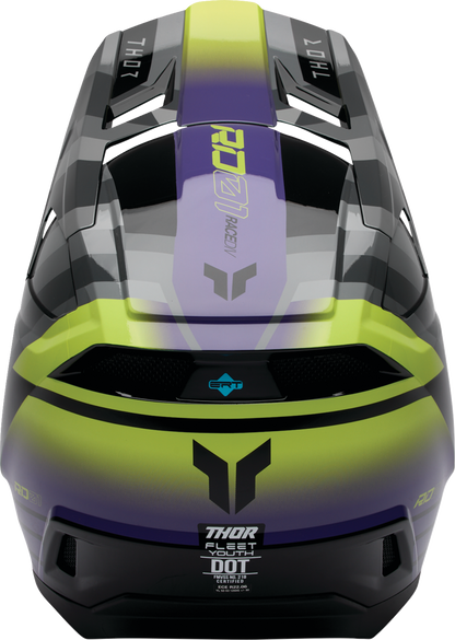 THOR Youth Fleet Helmet - Camber - Black/Purple - Medium 0111-1772