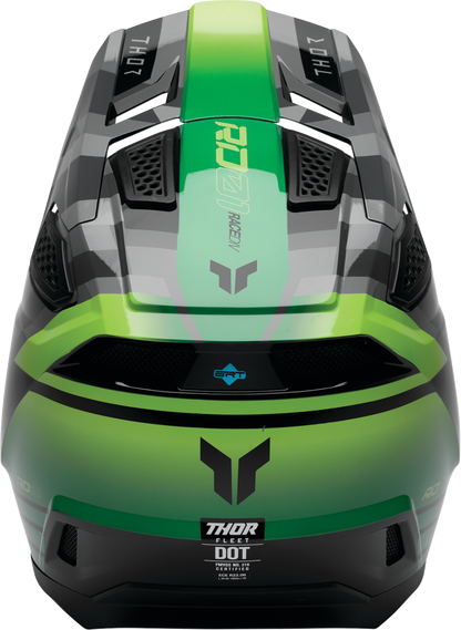 THOR Fleet Helmet - Camber - Black/Green - Large 0110-9402