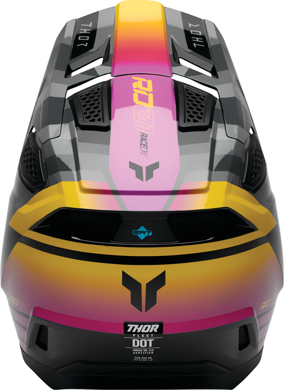 THOR Fleet Helmet - Camber - Black/Magenta - XS 0110-9405