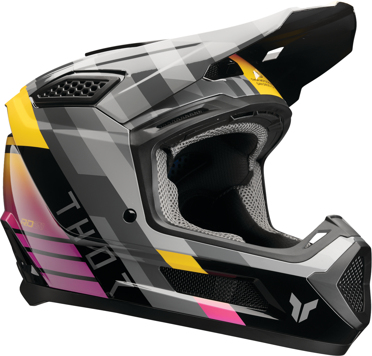 THOR Fleet Helmet - Camber - Black/Magenta - 2XL 0110-9410