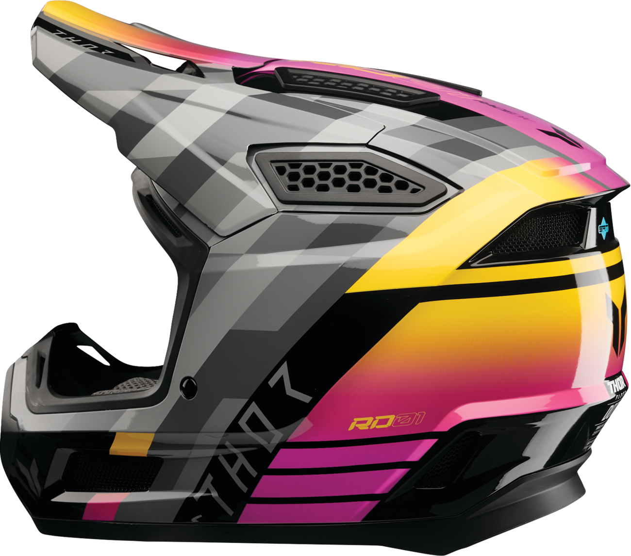 THOR Fleet Helmet - Camber - Black/Magenta - 2XL 0110-9410