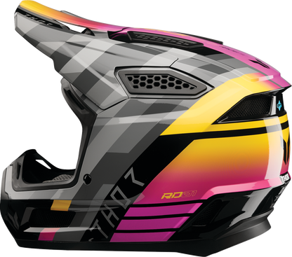 THOR Fleet Helmet - Camber - Black/Magenta - 2XL 0110-9410