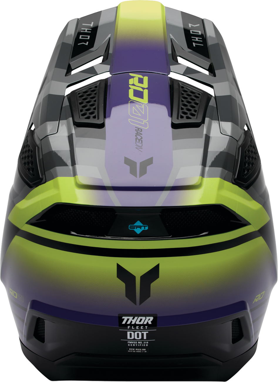 THOR Fleet Helmet - Camber - Black/Purple - Large 0110-9414