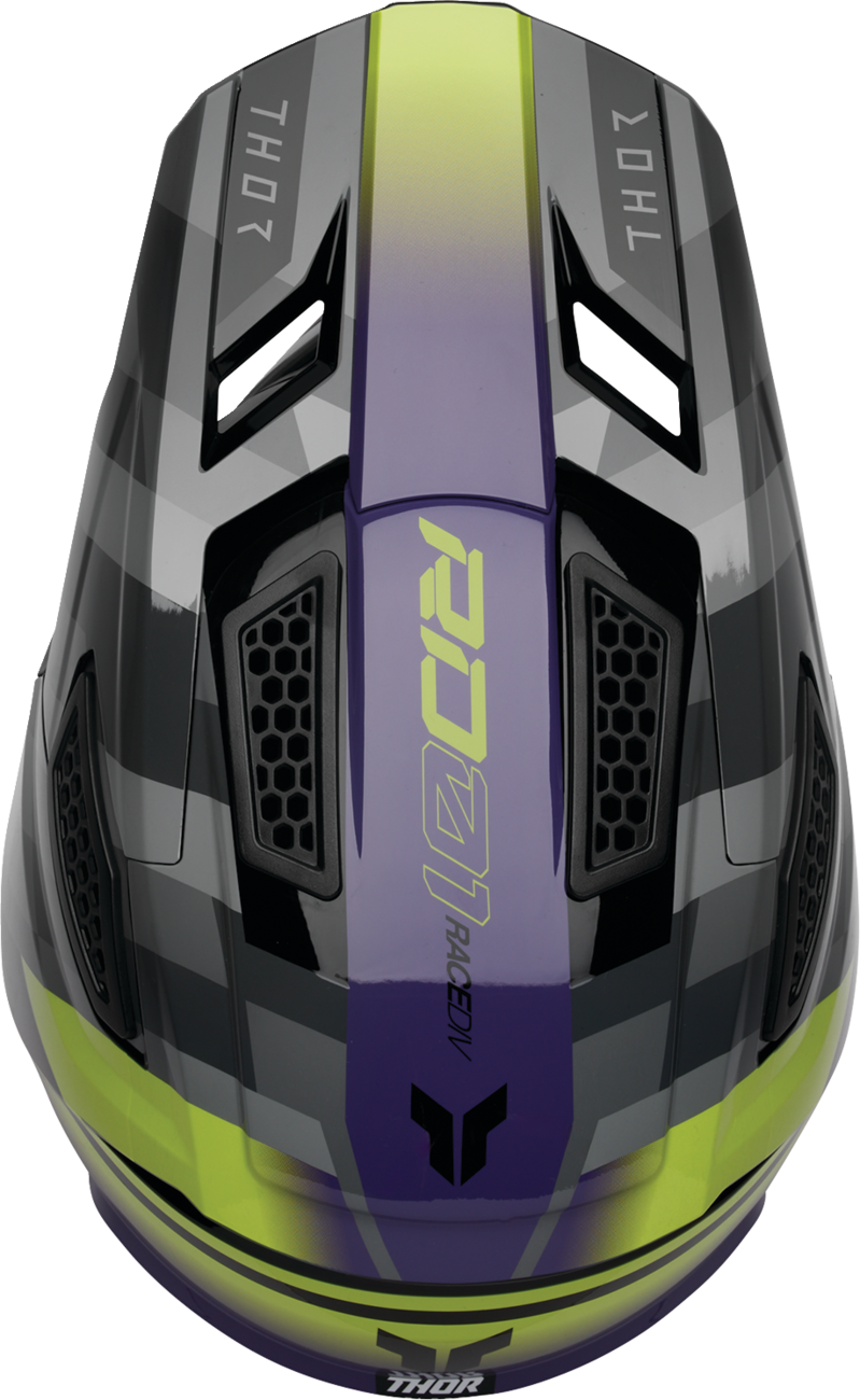 THOR Fleet Helmet - Camber - Black/Purple - Large 0110-9414