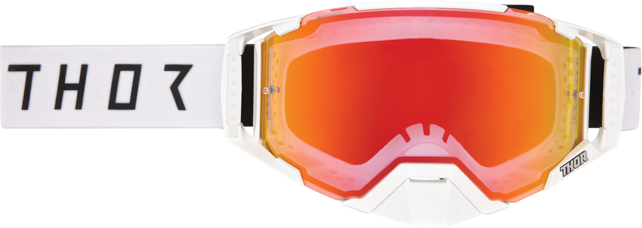 THOR Ascend LTD Goggle - Synth - White - Lemon/Red-Orange Mirror Lens 26014025