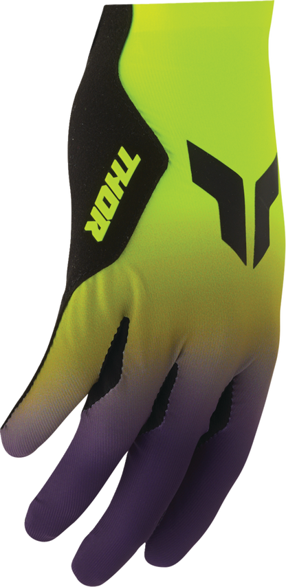 THOR Sportmode Iconic Gloves - Acid/Purple - Medium 3330-9120