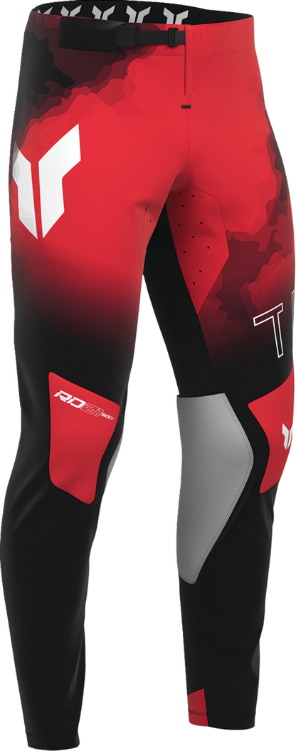 THOR Sportmode Carbon Pants - Black/Red - US 32 2901-12773