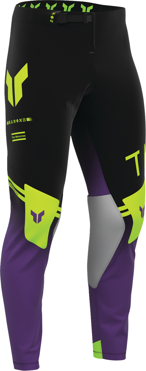 THOR Sportmode Geo Pants - Black/Purple - US 34 2901-12802