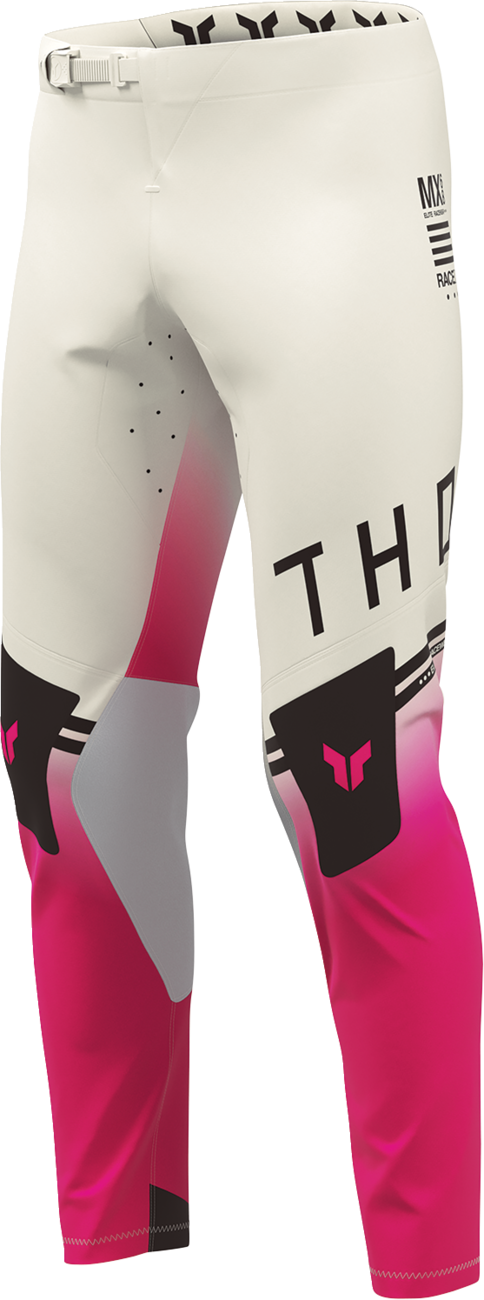 THOR Sportmode Geo Pants - Vintage White/Pink - US 34 2901-12829