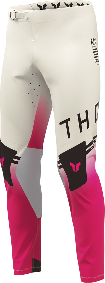 THOR Sportmode Geo Pants - Vintage White/Pink - US 34 2901-12829