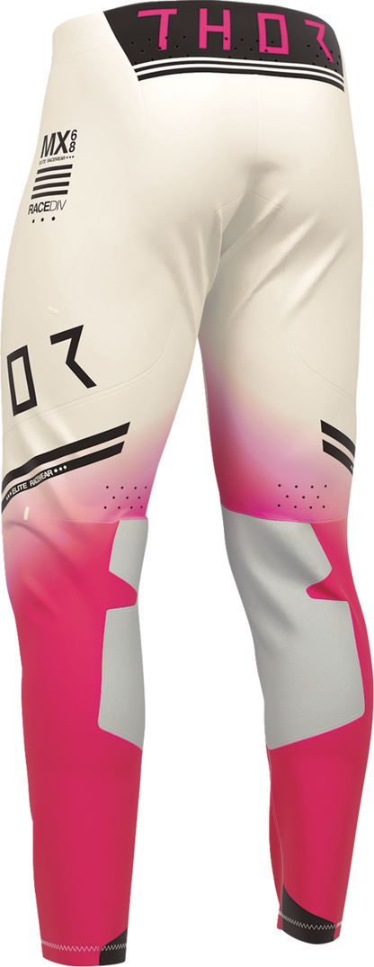 THOR Sportmode Geo Pants - Vintage White/Pink - US 34 2901-12829