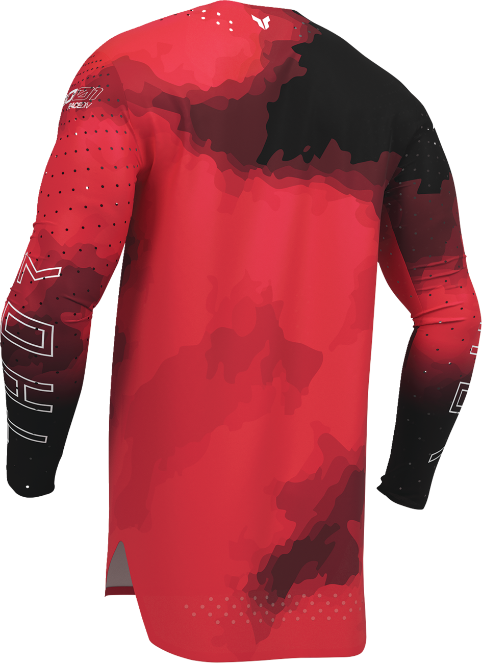 THOR Sportmode Carbon Jersey - Black/Red - XL 2910-8730