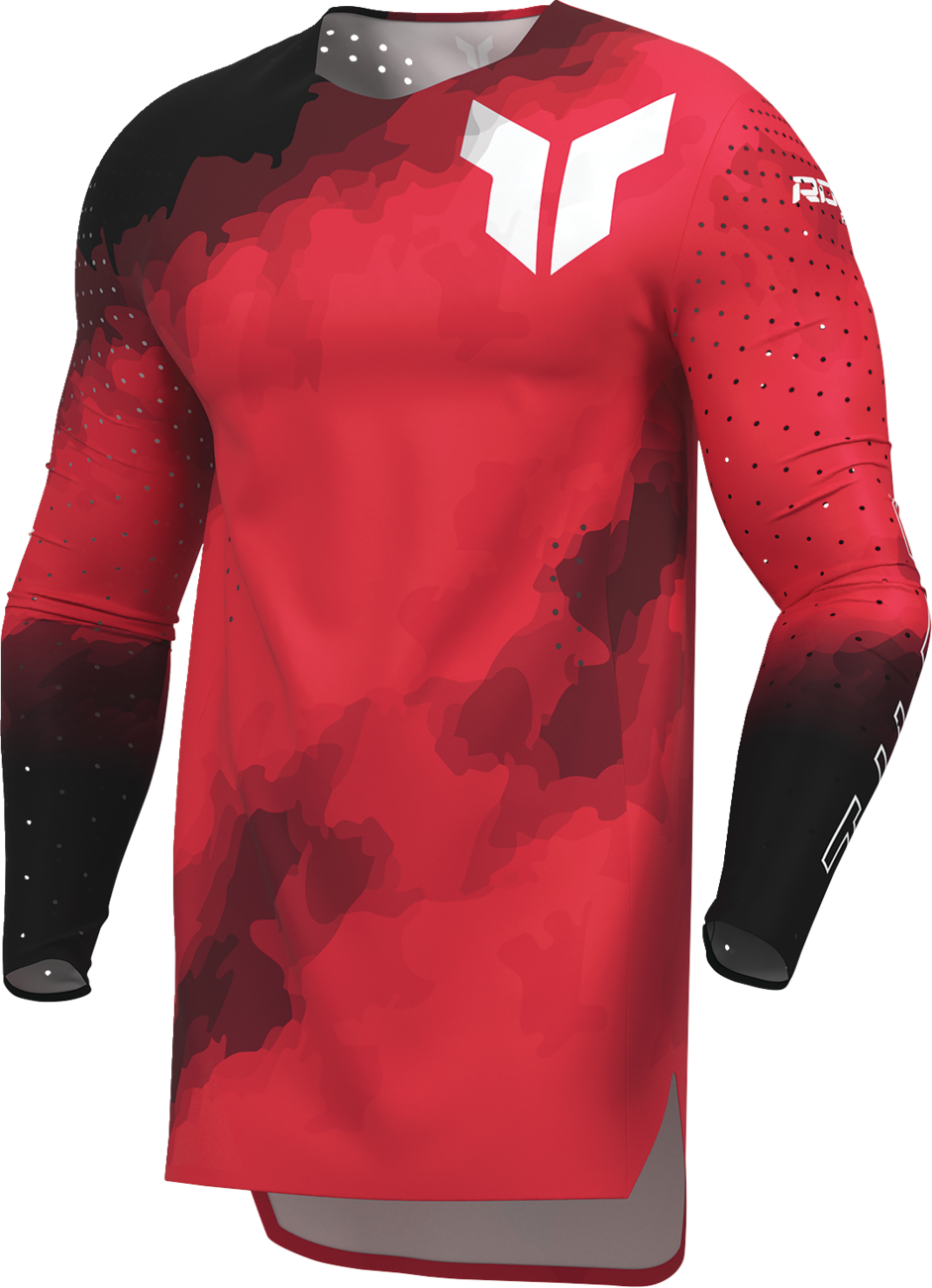 THOR Sportmode Carbon Jersey - Black/Red - XL 2910-8730