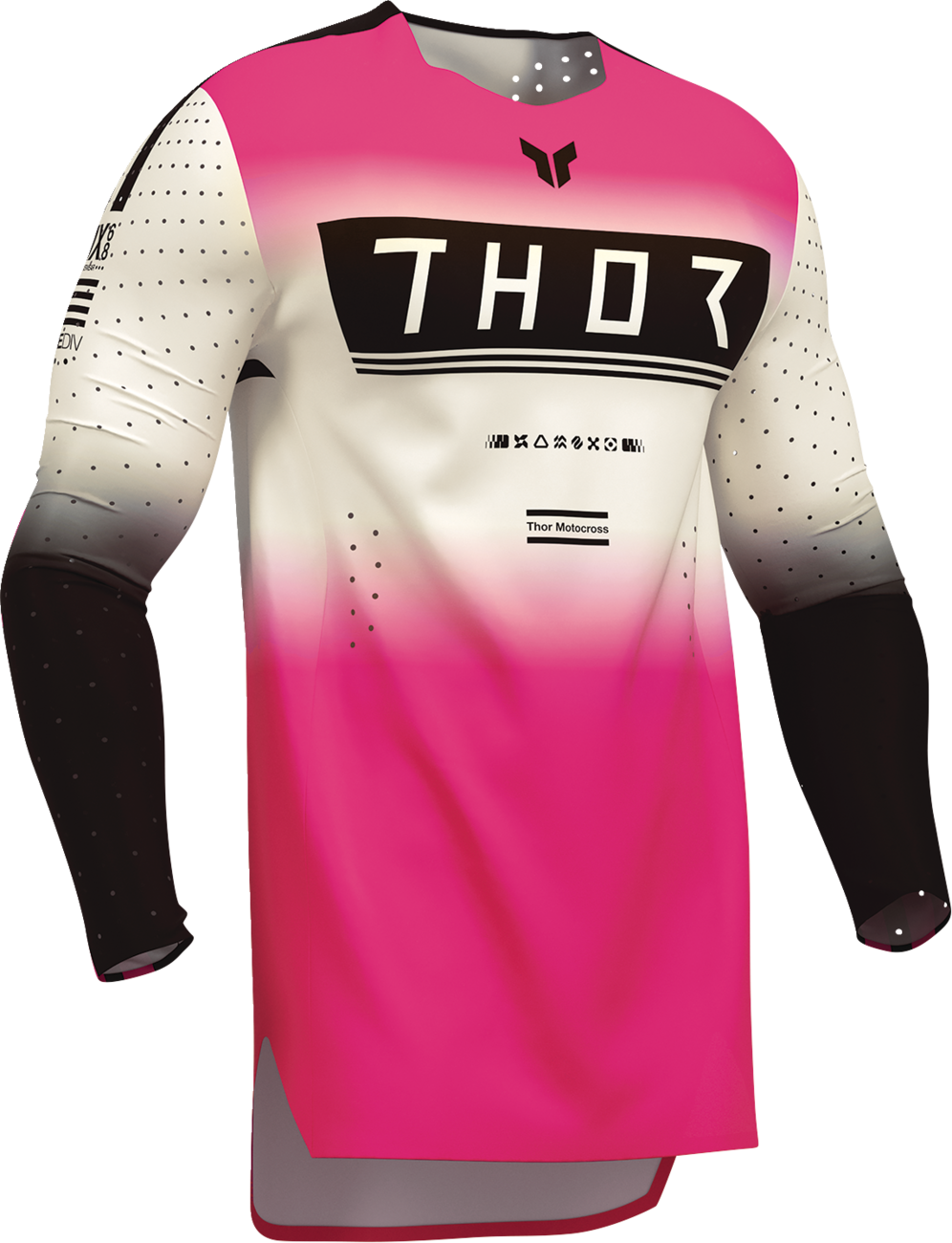 THOR Sportmode Geo Jersey - Vintage White/Pink - Medium 2910-8758