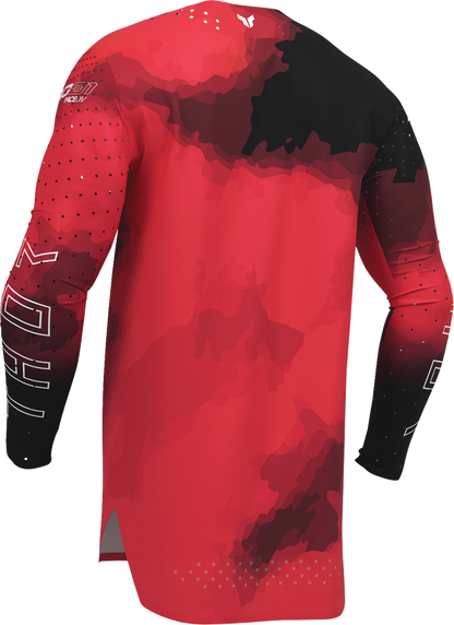 THOR Sportmode Carbon Jersey - Black/Red - Large 2910-8729