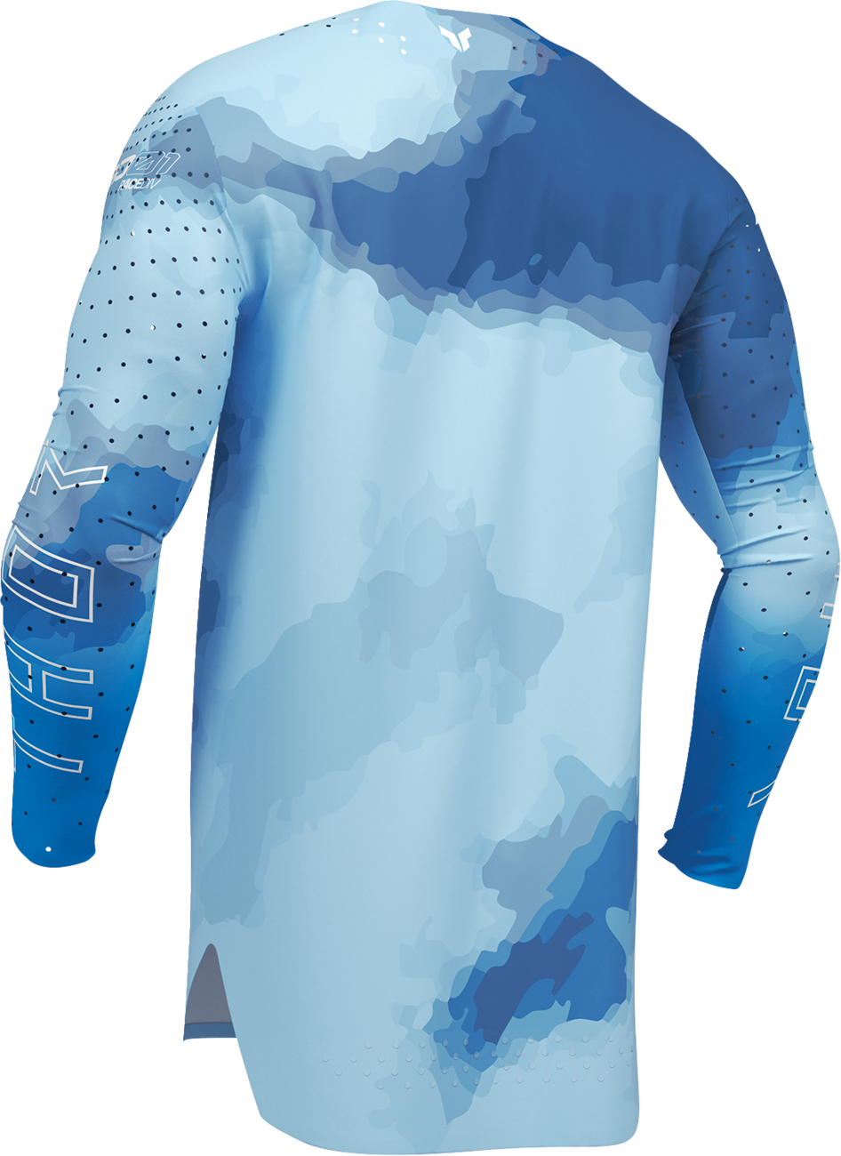 THOR Sportmode Carbon Jersey - Electric Blue/Powder Blue - Medium 2910-8733