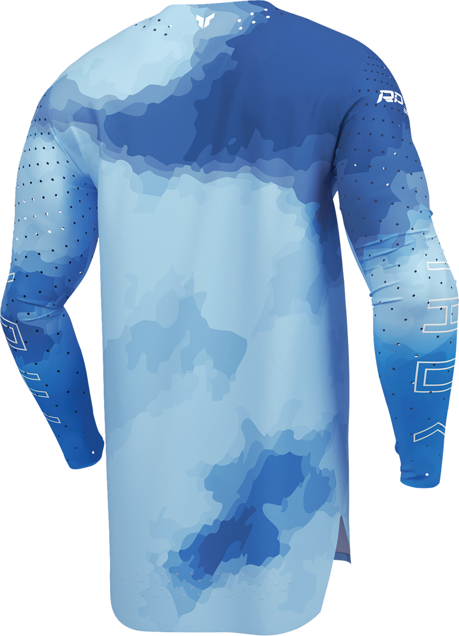 THOR Sportmode Carbon Jersey - Electric Blue/Powder Blue - Medium 2910-8733