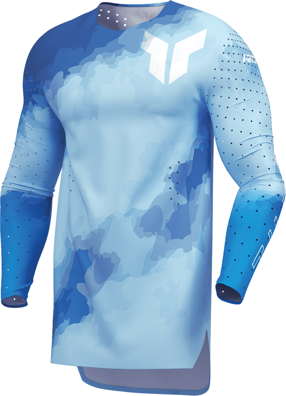 THOR Sportmode Carbon Jersey - Electric Blue/Powder Blue - Medium 2910-8733