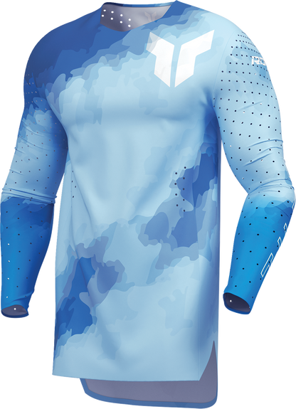 THOR Sportmode Carbon Jersey - Electric Blue/Powder Blue - Medium 2910-8733