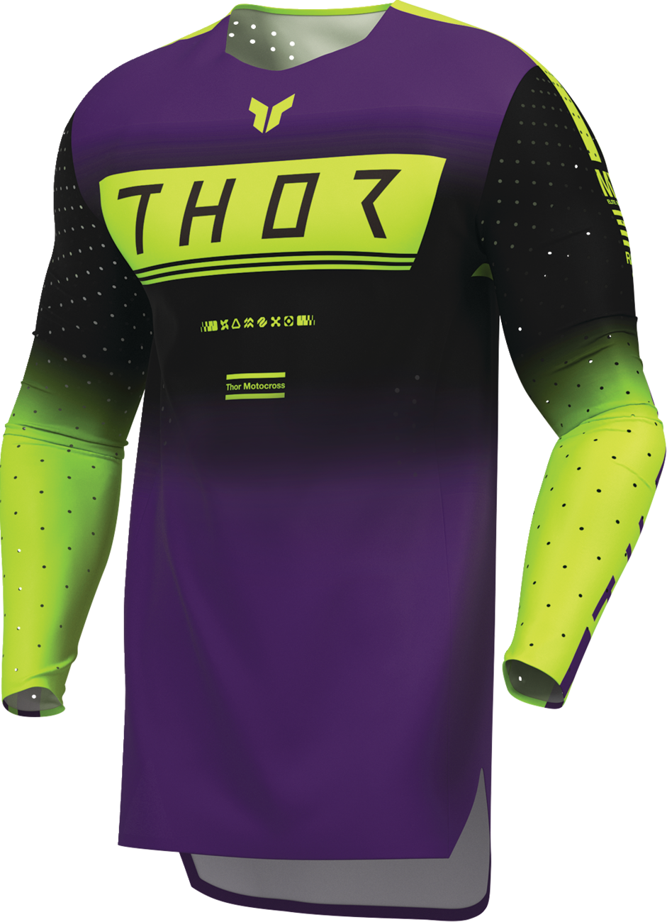 THOR Sportmode Geo Jersey - Black/Purple - Small 2910-8742