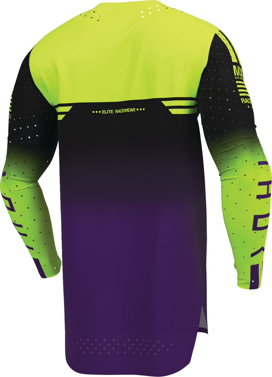 THOR Sportmode Geo Jersey - Black/Purple - Large 2910-8744