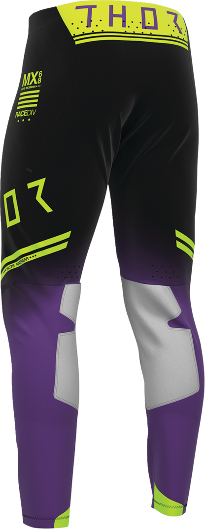 THOR Sportmode Geo Pants - Black/Purple - US 28 2901-12796