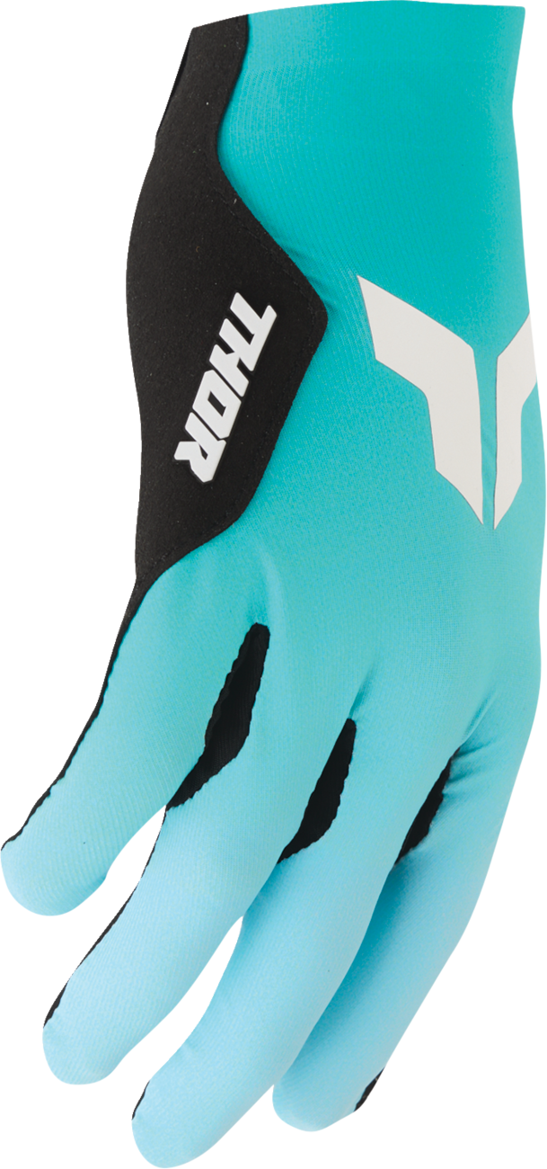 THOR Sportmode Iconic Gloves - Aqua/Powder Blue - Large 3330-9115