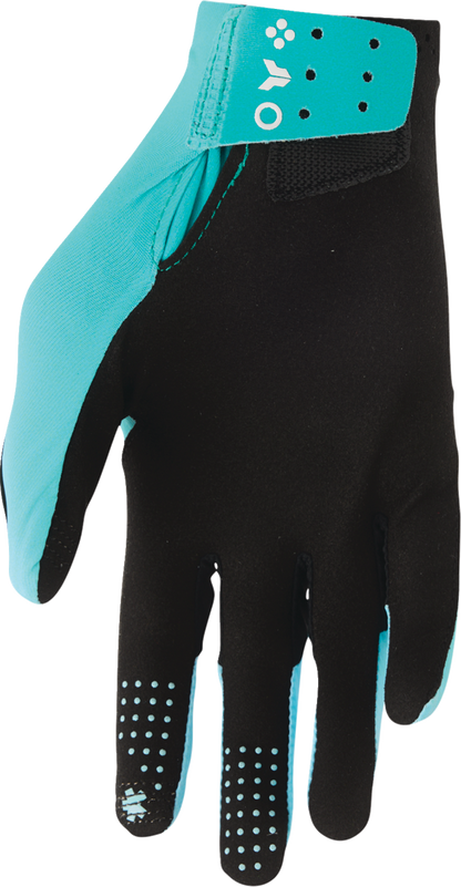 THOR Sportmode Iconic Gloves - Aqua/Powder Blue - Large 3330-9115