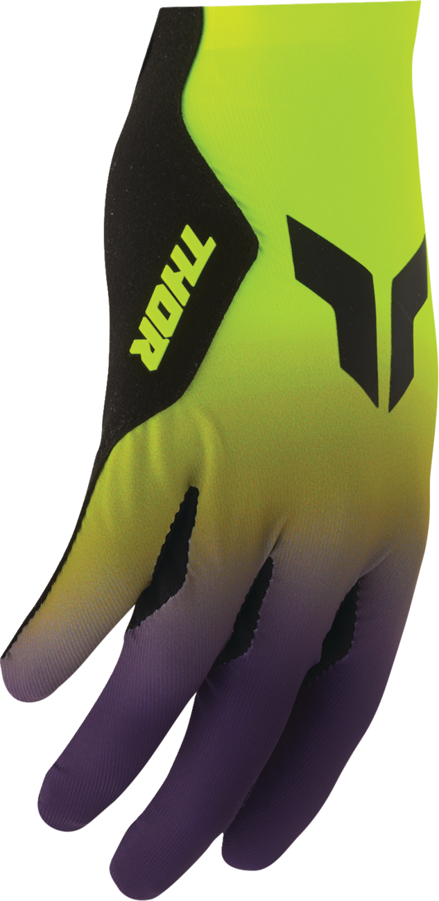 THOR Sportmode Iconic Gloves - Acid/Purple - XS 3330-9118