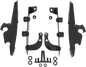 MEMPHIS SHADES Batwing Trigger Lock Mounting Kit - VT 750 Phantom - Black MEK1955