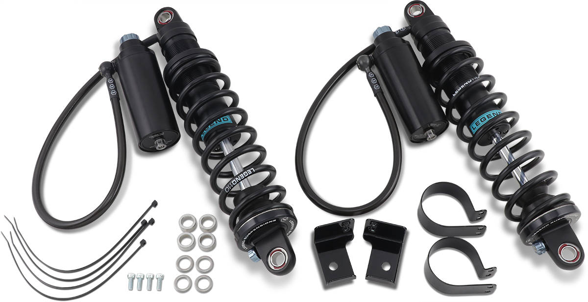 Legend Suspension Revo ARC Remote Reservoir Shocks - 14-inch, Black – Part Number 1310-1884
